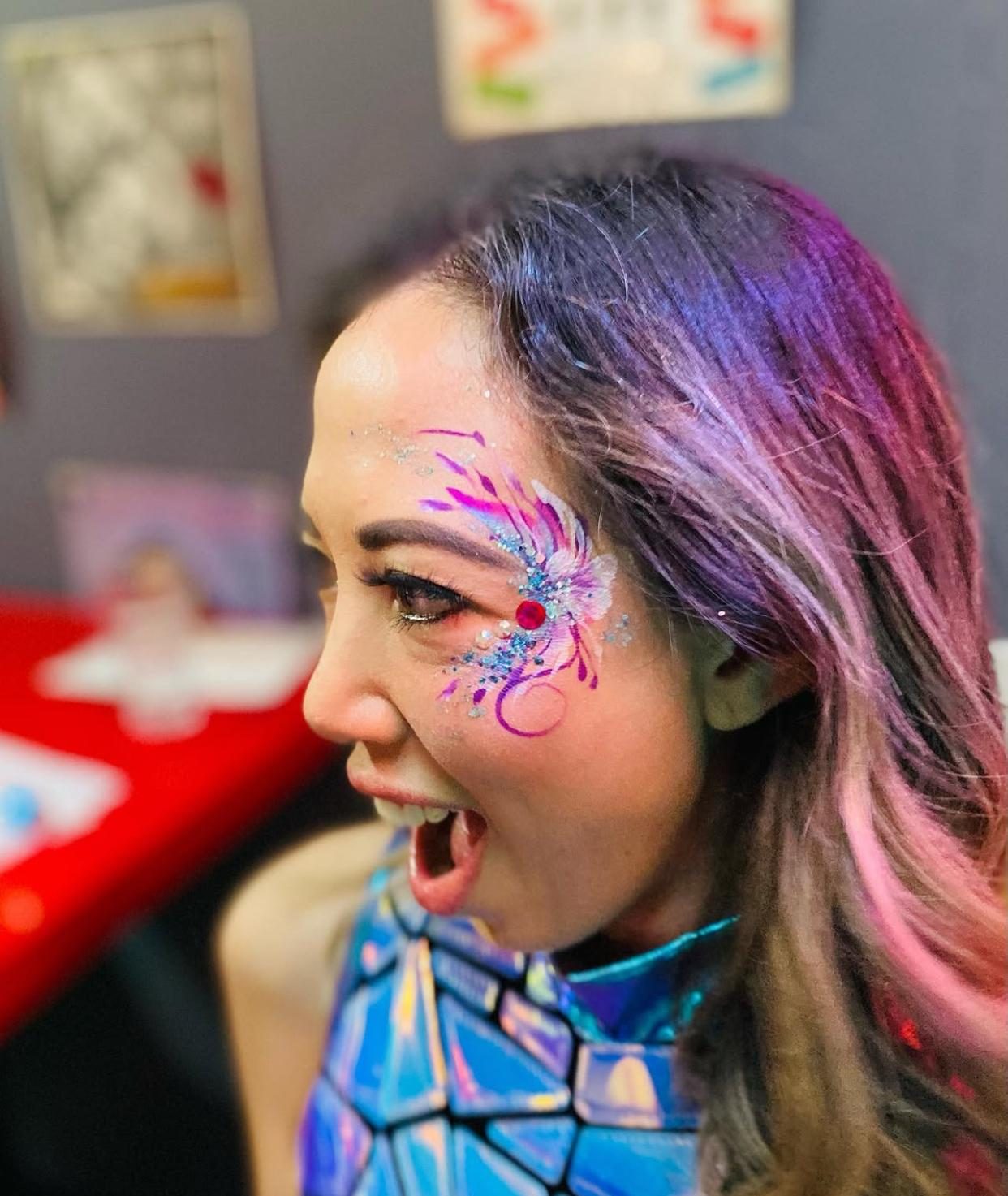 Festival face painting design — Little Smiles Auckland event